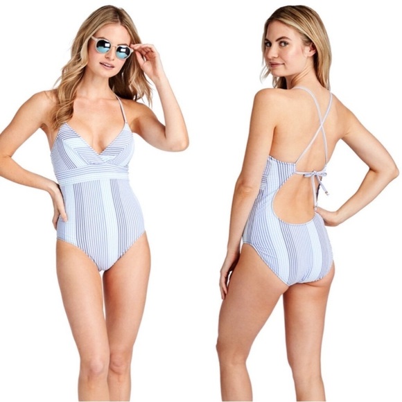 Vineyard Vines Blue and White One Piece with Sweetheart Neckline size XXS - Picture 1 of 8